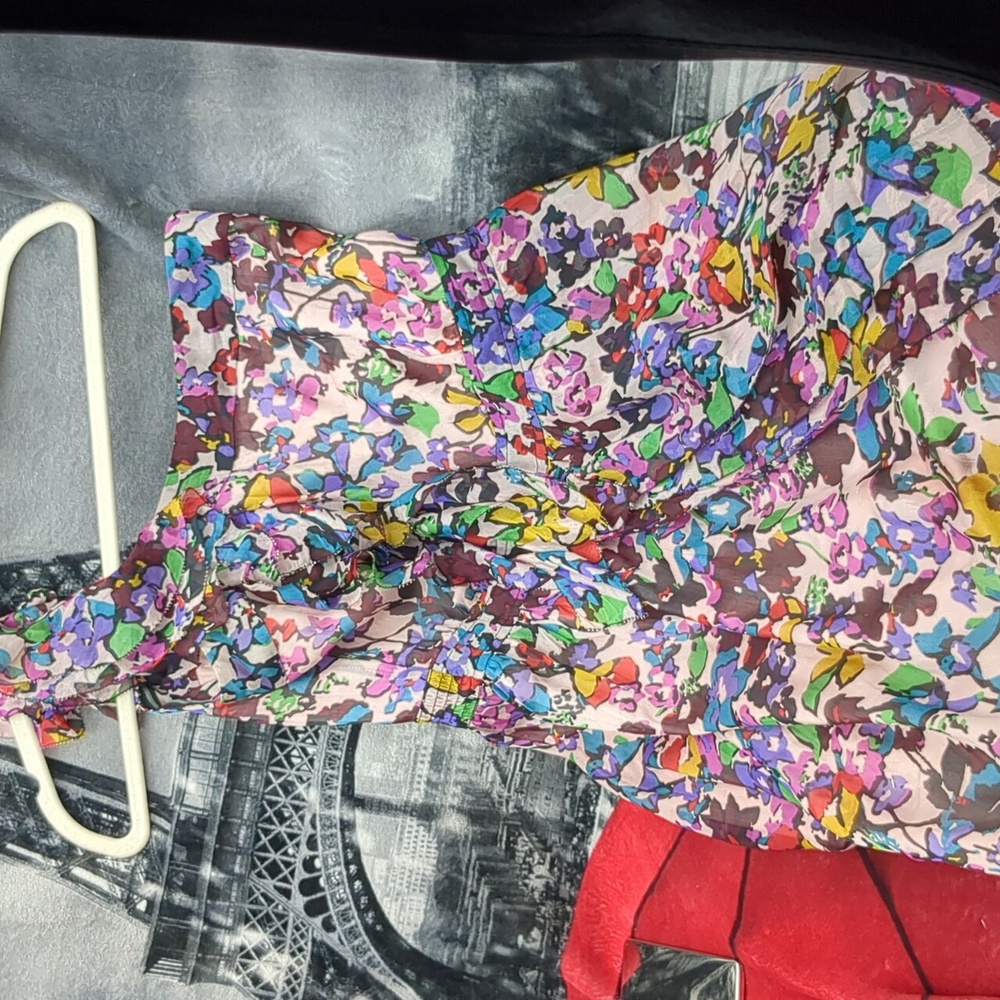 Miss Me Floral Silk Dress - Picture 6 of 6